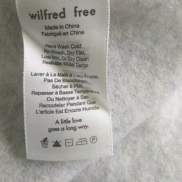 Wilfred Free XXS Grey White Sweater - Picture 4 of 4